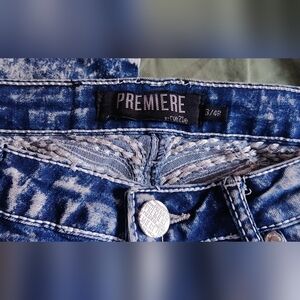 Premier Blue Acid Wash Skinny Jeans